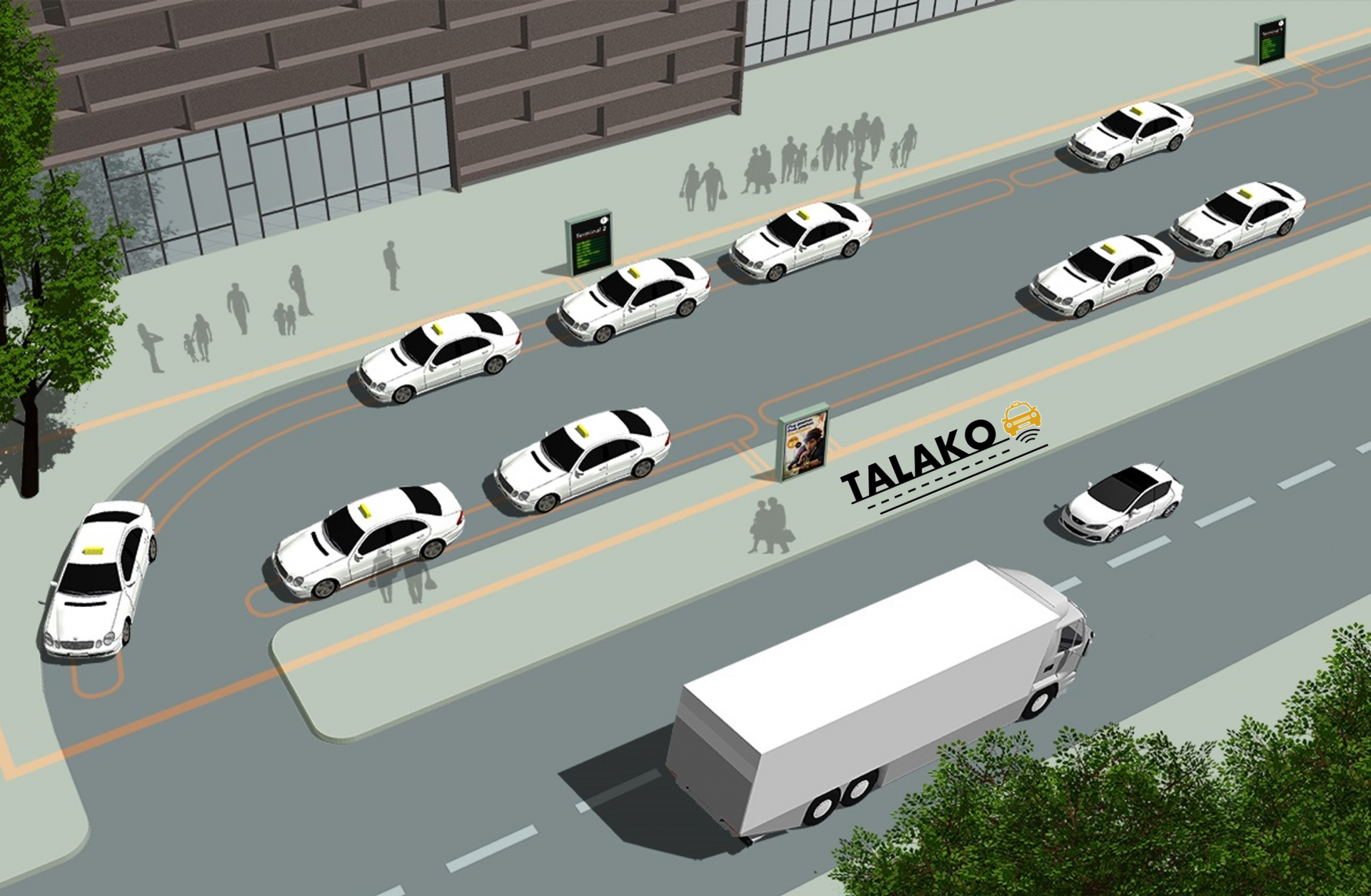 TALAKO - Taxiladekonzept für Elektrotaxis im öffentlichen Raum