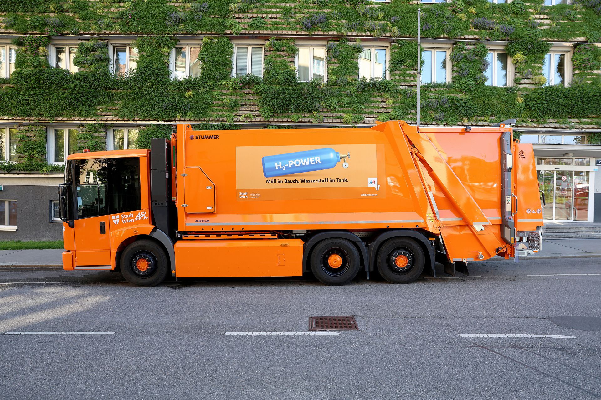 Wasserstoff-Müllsammelfahrzeug