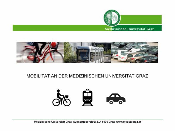 Förderung der sanften Mobilität durch die Med Uni Graz