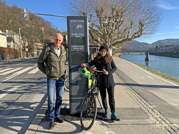 Zählen statt Schätzen: Radzählstellen in der Stadt Salzburg
