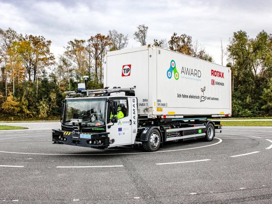 AWARD H2020 – Automatisierter Hub-to-Hub Gütertransport mit E-LKW auf öffentlicher Straße