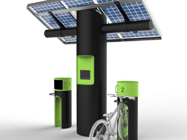 e-bike charging station