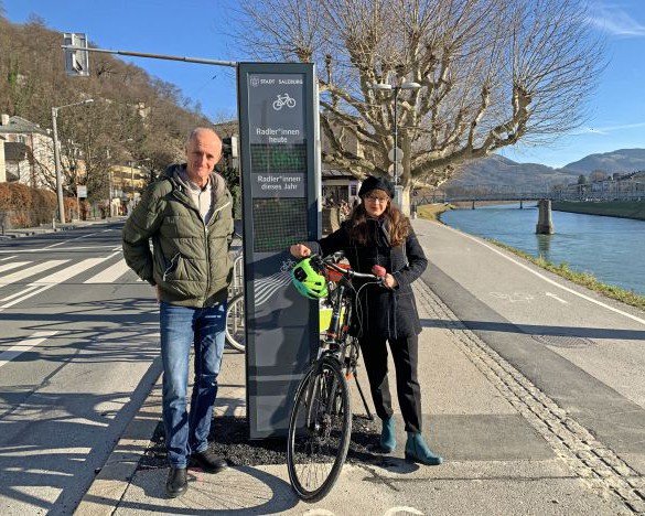 Zählen statt Schätzen: Radzählstellen in der Stadt Salzburg