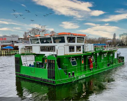 ELEKTRA - weltweit erstes emissionsfreies Kanalschubboot