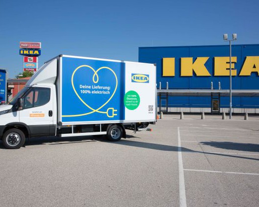 Emissionsfreie Kund:innenlieferung von IKEA