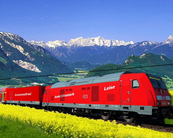 Emissionsfrei unter Oberleitung: Der Eco DeMe Train