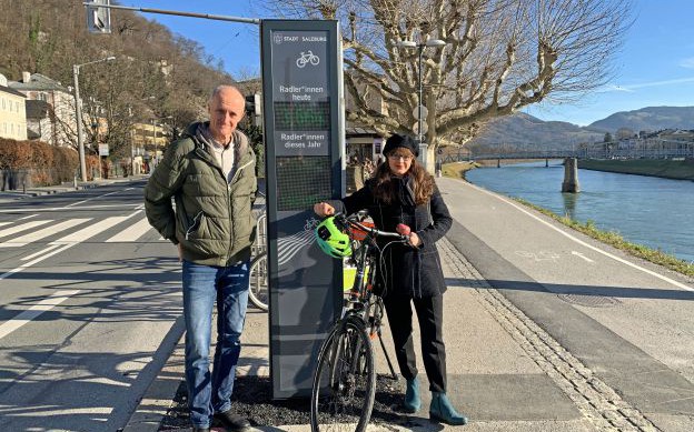 Zählen statt Schätzen: Radzählstellen in der Stadt Salzburg