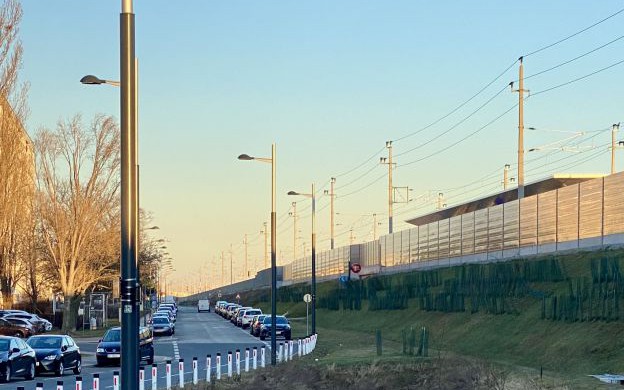 OSTPARK-Rad-Langstrecke im „Grünen Gerüst“ Freiraum (Wien)