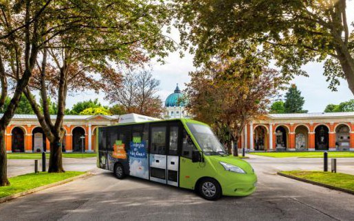 E-Bus Zentralfriedhof 