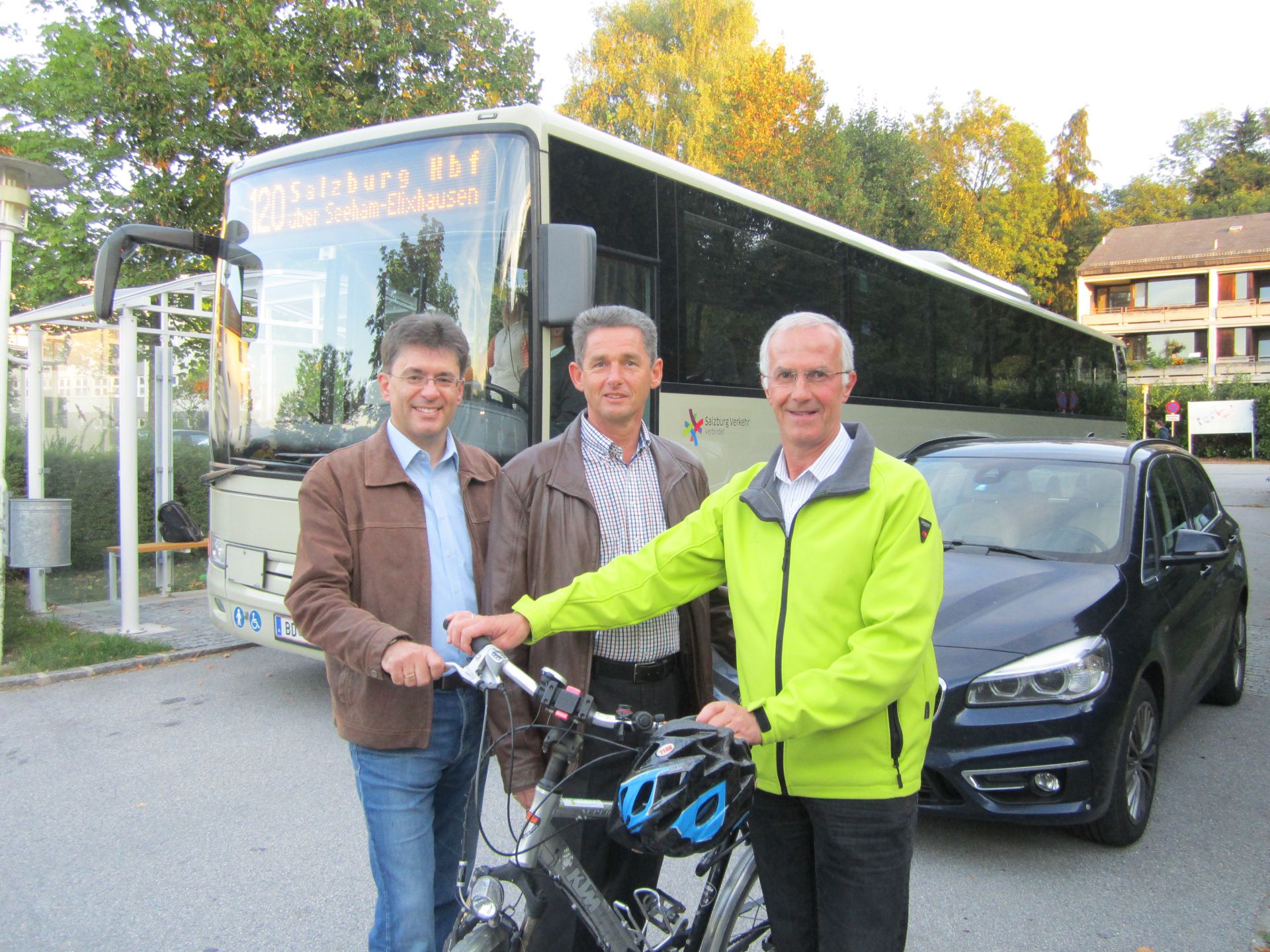 Vergleichsfahrt: Fahrrad, Bus und PKW