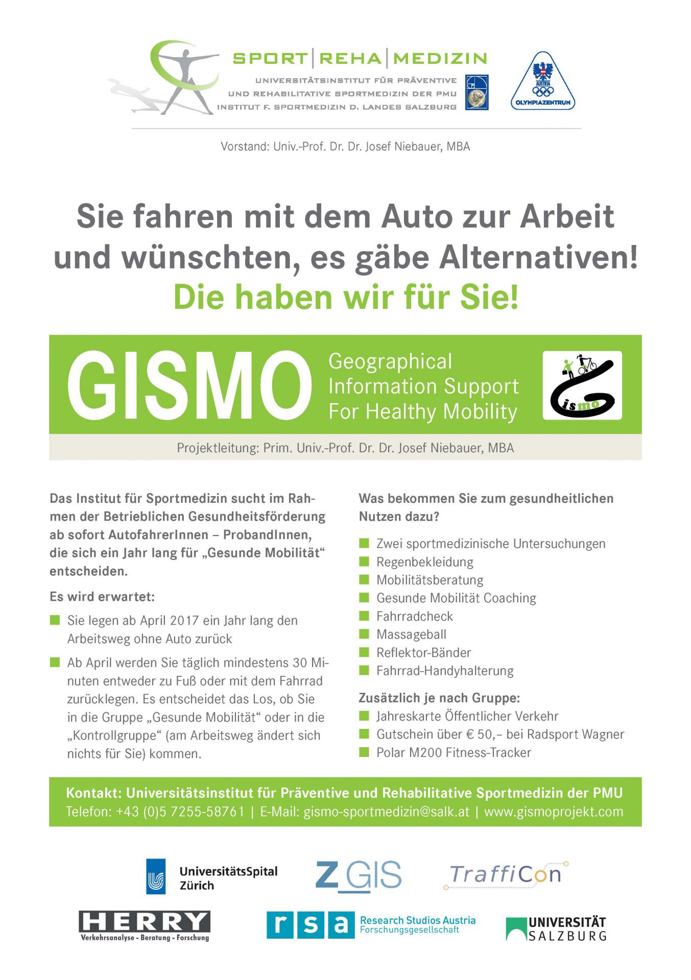 GISMO - Geographical Information Support for Healthy Mobility