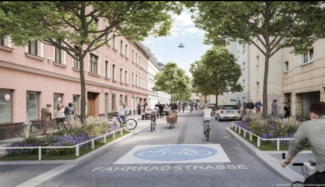 Fahrradstraße Geblergasse