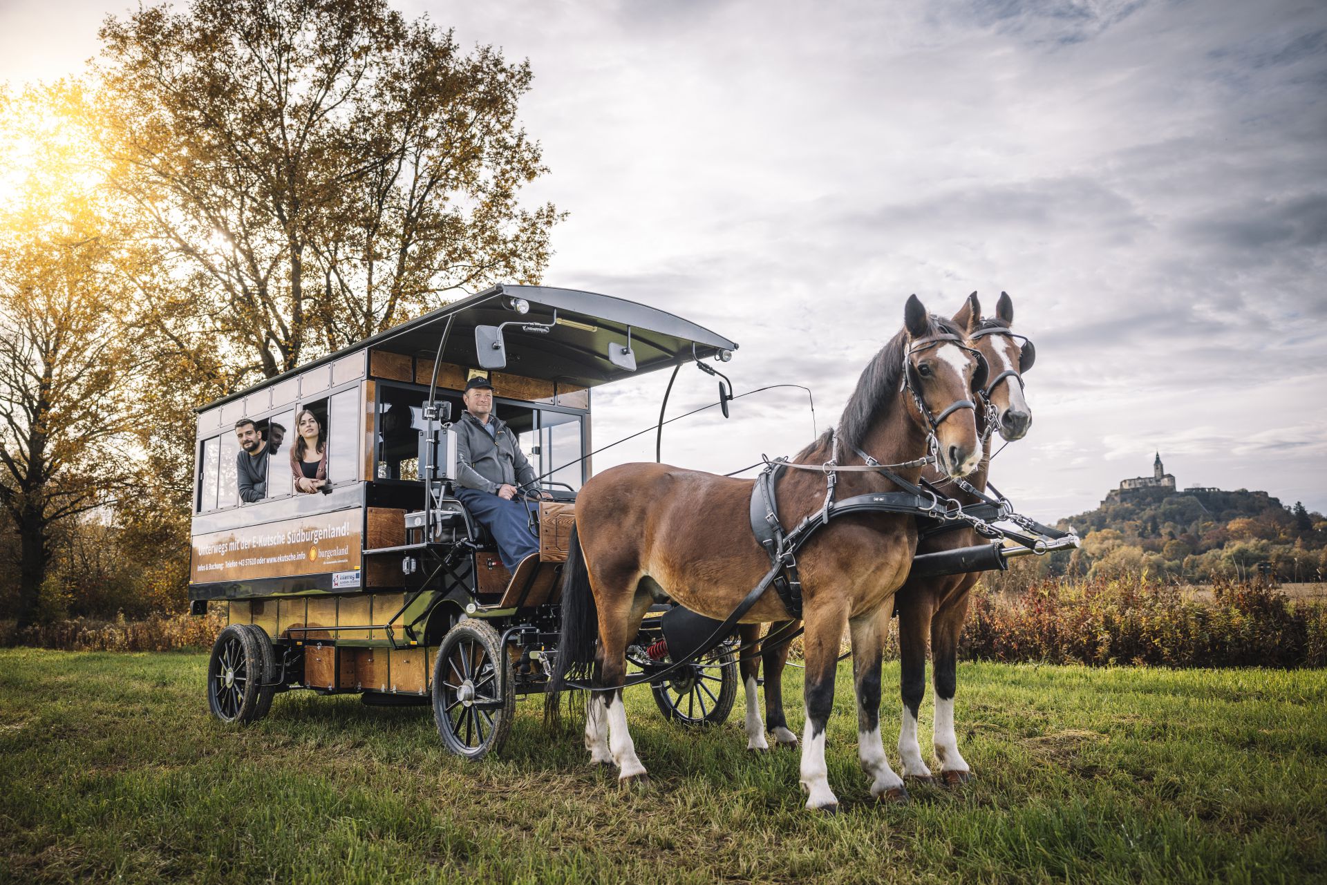 Elektro-Hybrid-Pferdekutsche Südburgenland