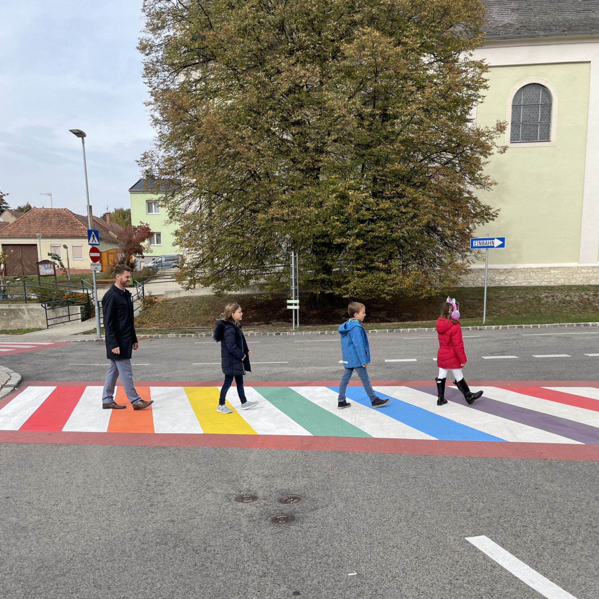 bunter Zebrastreifen für Hornstein