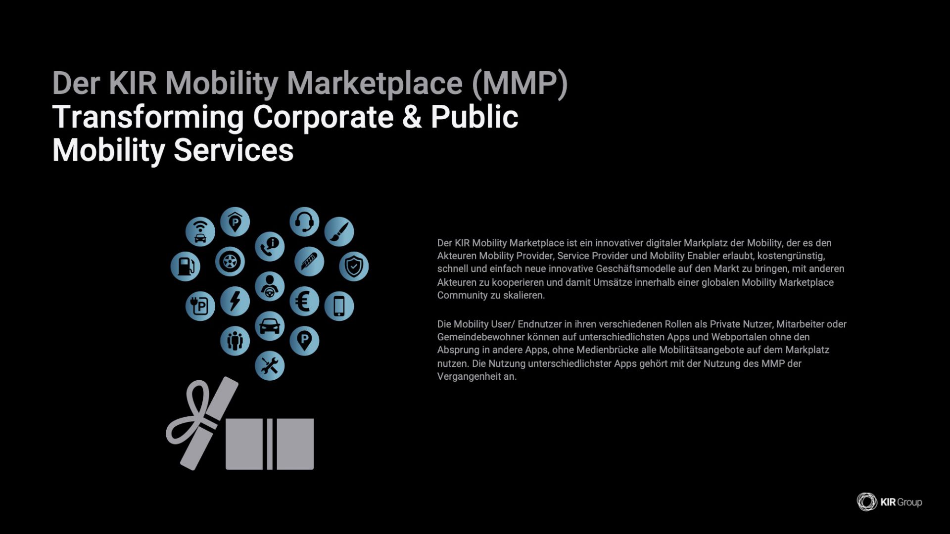 KIR Mobility Marketplace