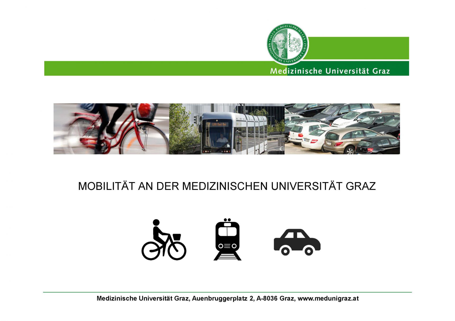 Förderung der sanften Mobilität durch die Med Uni Graz