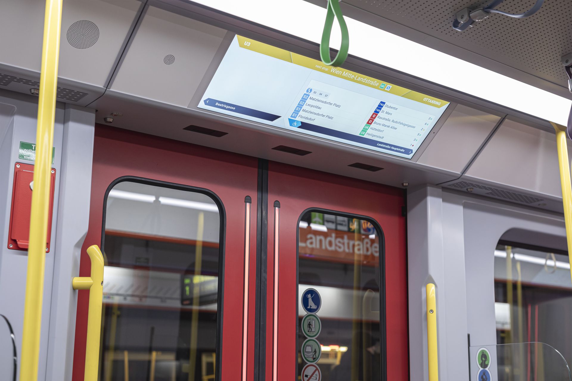 Fahrgastinfo Plus in der neuen Wiener U-Bahn